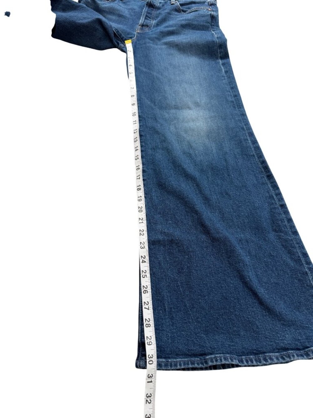 Mother Women Size 29 Jeans Tomcat Roller Skimp Wide-Leg Perfectly Imperfect Blue - Picture 7 of 11